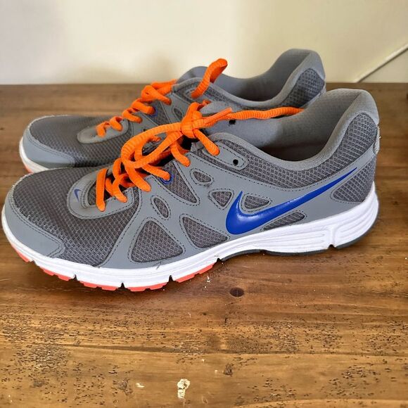 Nike Revolution 2 Running Shoes 554900-016 Orange / Gray Womens Sz 9.5 - Picture 4 of 8